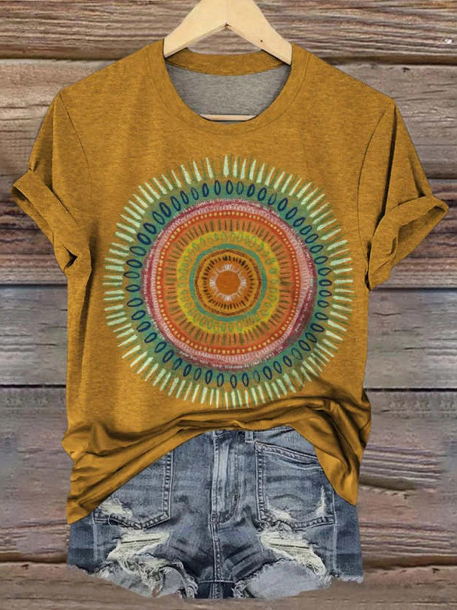 LilyWish Comfy Round Neck Short Sleeve Top