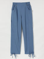 Casual Solid Color Summer Pants With Pockets