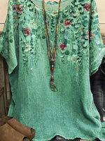 Stylish Short-Sleeved Round Neck Top