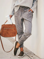 Solid Color Casual Comfy Pants