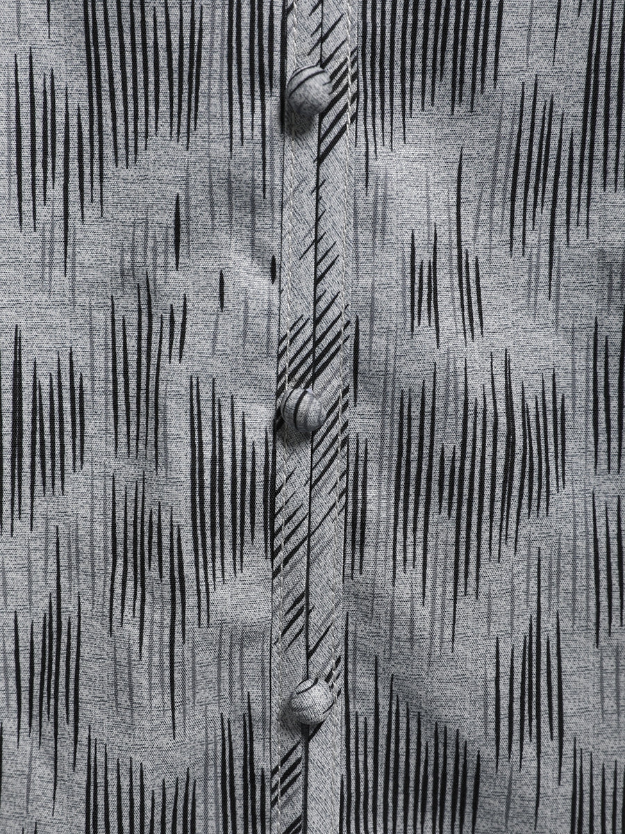 Casual Cute Print Buttons V-neck Sleeveless Blouse