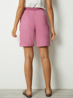 Solid Pockets Summer Casual Shorts