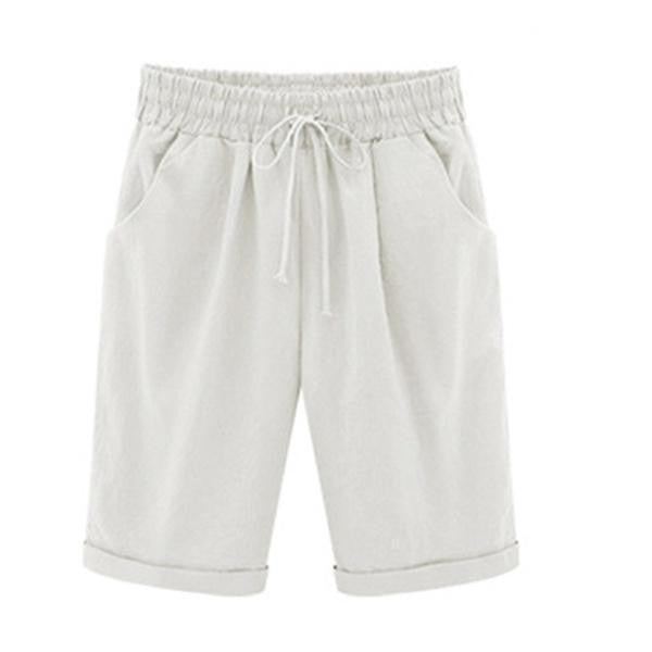 Women's Casual Loose-Fit Cotton Summer Shorts with Pockets