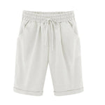 Women's Casual Loose-Fit Cotton Summer Shorts with Pockets