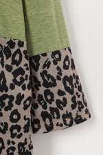 Casual Leopard Print V-Neck Blouse