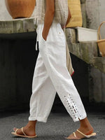 Simple Plain Side Pocket Pants