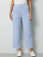 Charcoal Solid Buttons with Pockets Casual Pants