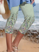 Aqua Casual Floral Printed Legggings