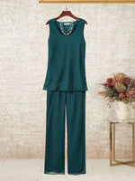 Blue Plain Three Piece Set