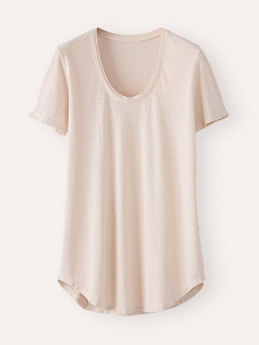 LilyWish Solid Color Round Neck Casual Blouse