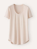 LilyWish Solid Color Round Neck Casual Blouse