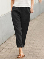 Modern Plain Black Side Pocket Pants