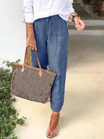 Women's Casual Solid Color Trousers