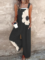 Elegant Sleeveless Floral Print Jumpsuit