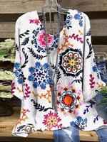 V-Neck Long Sleeve Top