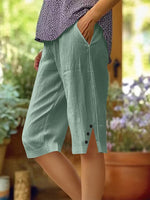 Women's Elegant Plain Shorts Pants