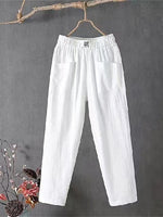 LilyWish Soft Slacks Cropped Pants