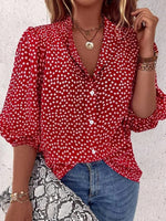 Women Casual Polka Dots Blouse