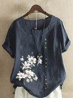 LilyWish Casual Floral Print Blouse