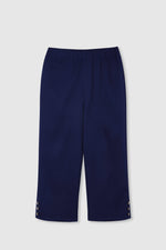 LilyWish Natural Solid with Buttons Casual Pants