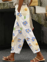 LilyWish Women Floral Print Casual Long Pants