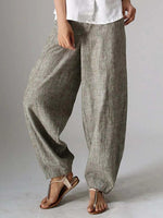 Natural Casual Solid Plain Pants