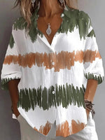 LilyWish Modern Collared 3/4 Sleeve Shirt