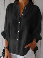 Women's Cotton Half Sleeve Button Down Shirt