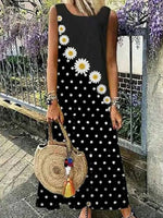 Stylish Black Sleeveless Maxi Dress
