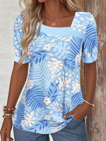 Breezy Blue Short Sleeve Top