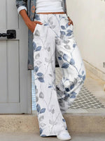 Casual White Side Pocket Pants