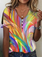 LilyWish Colourful Gradient Blouse