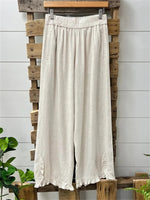 Women's Ruffled Elastic Waist Pants