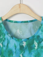 Tie-dye Casual Summer Round Neck Short Sleeve Printed T-shirt