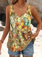 Butterfly Print Tank Top