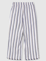 Stripe Casual Button Pants