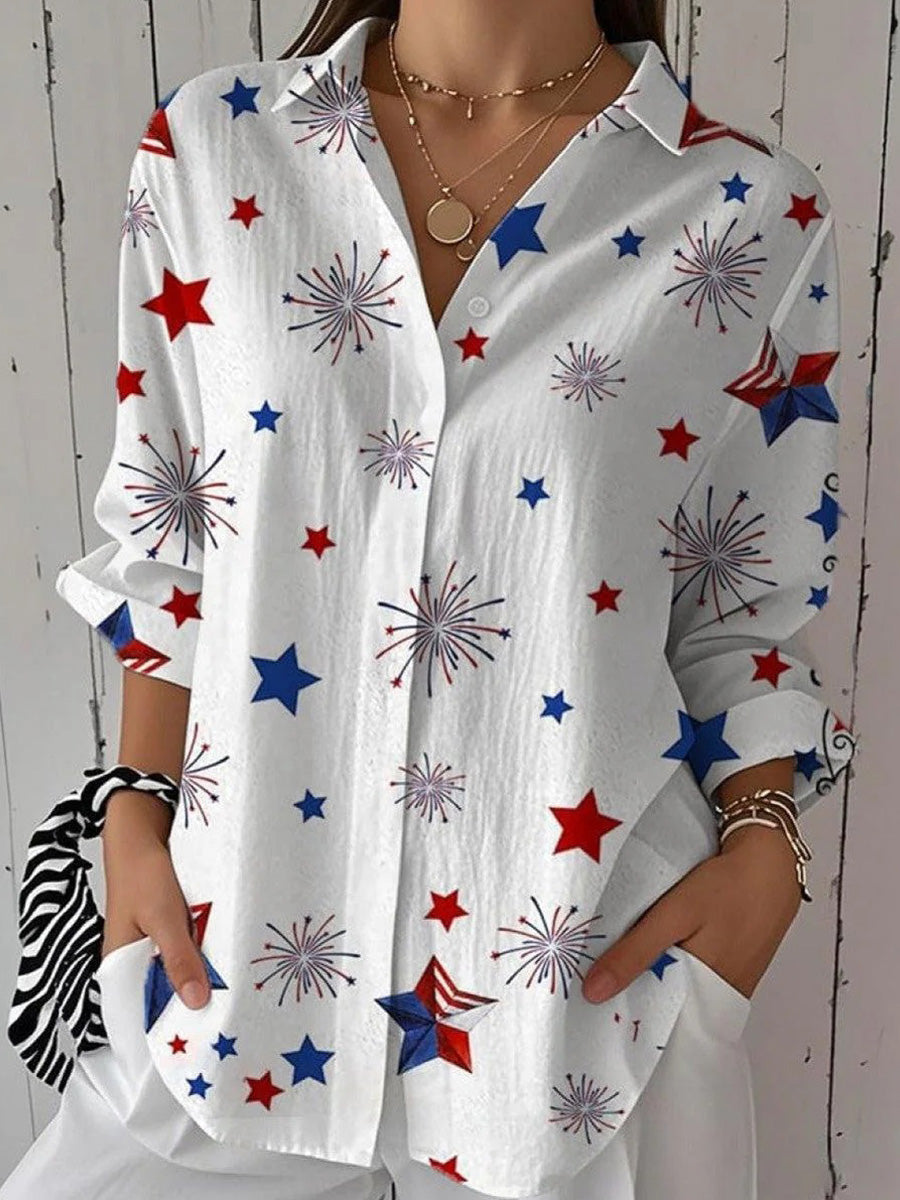 LilyWish Cute Long Sleeve White Shirt