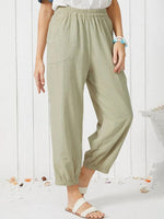 Pure Linen Casual Pants