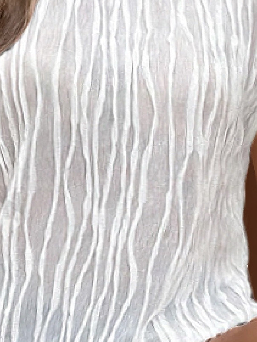 Simple Solid Crew Neck Short Sleeve T-Shirt