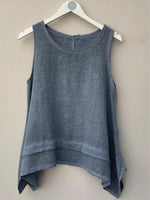 Casual Plain Crew Neck Sleeveless Tank Top