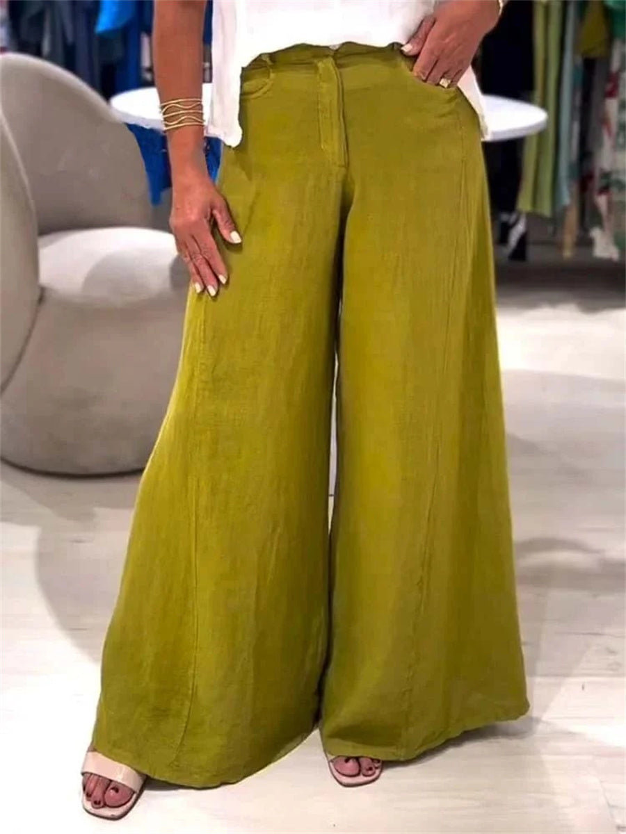 Women's Cotton And Linen Casual Pants