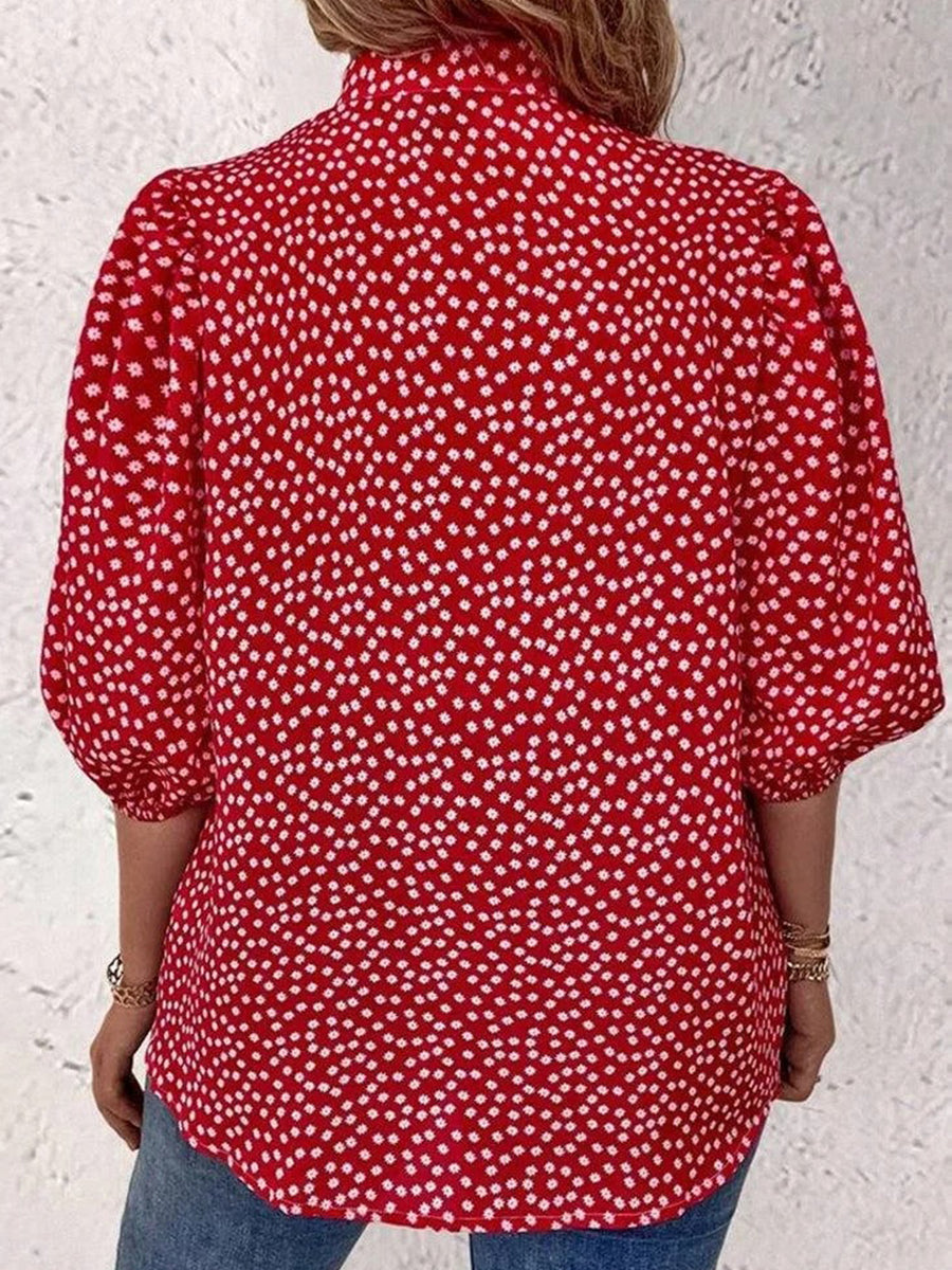 Women Casual Polka Dots Blouse