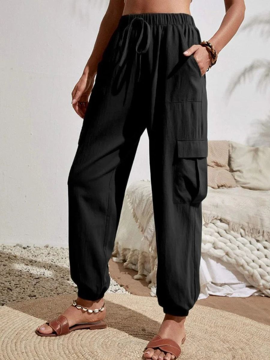 Pocket Stitching Casual Loose Cargo Pants