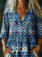 LilyWish Fresh Blue Long Sleeve Top