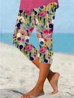 LilyWish Women's Vintage Floral Print Leggings