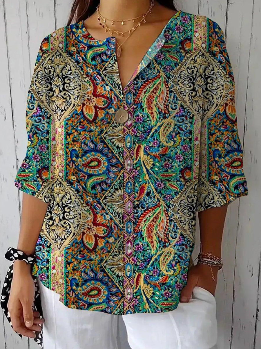 LilyWish Spacial 3/4 Sleeve Shirt