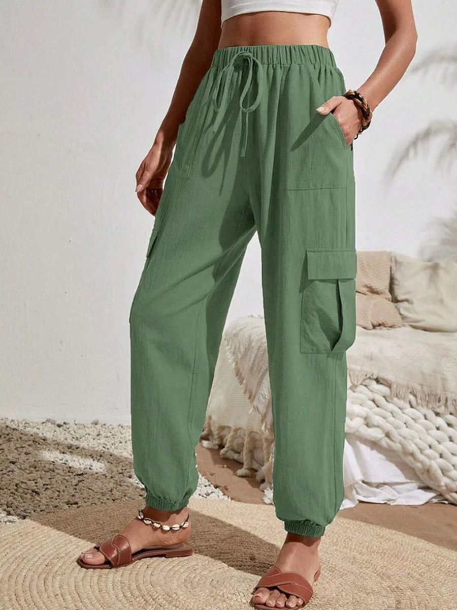 Pocket Stitching Casual Loose Cargo Pants