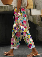 Floral Print Casual Pants