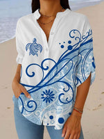 Breezy Half Sleeve V-Neck Shirt