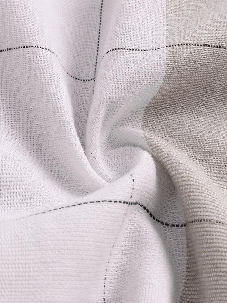 Vintage Plaid Long Sleeve Turn-down Collar Shirts